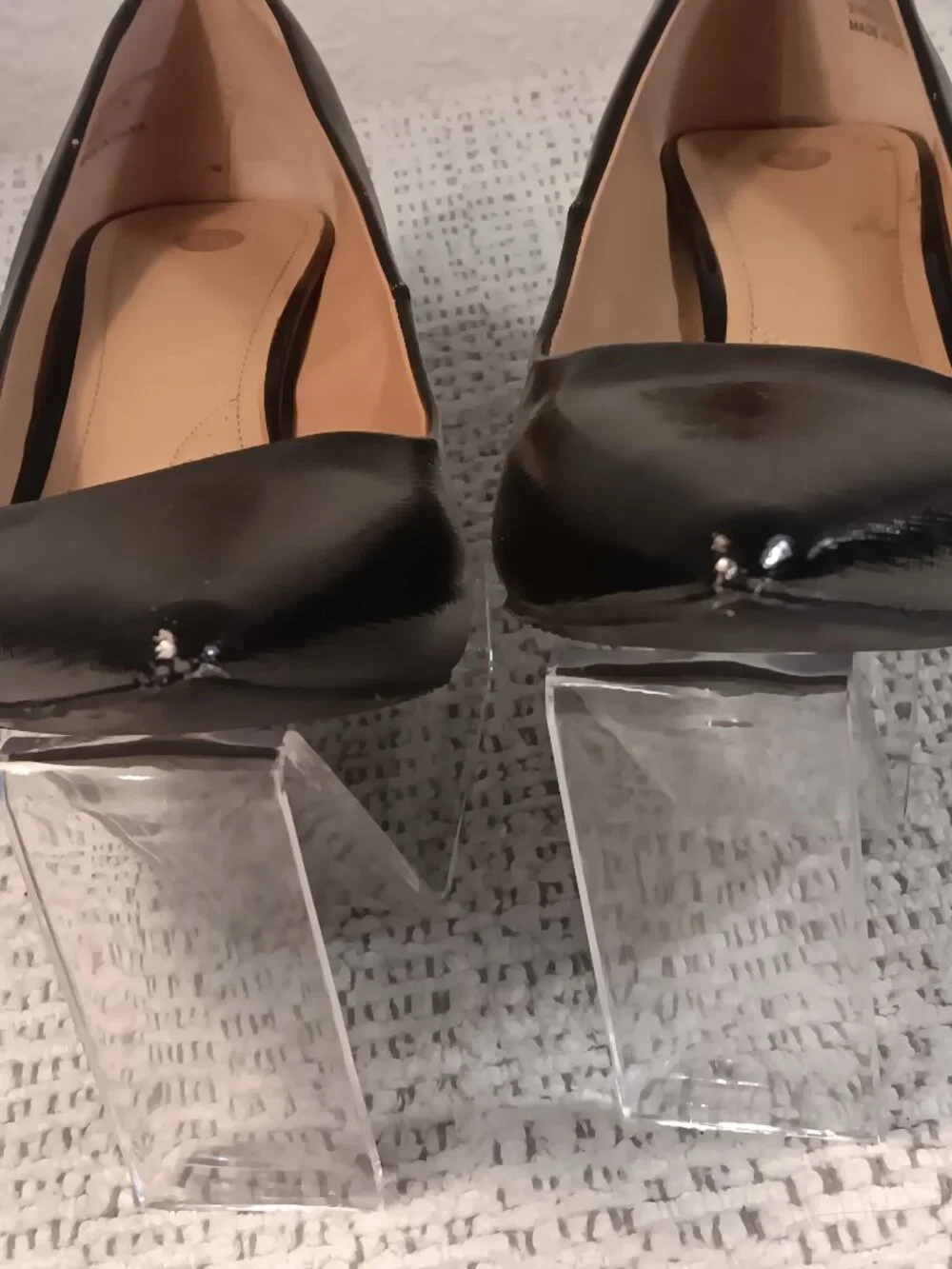db Dress Barn 'Gallery' women's chunky black pumps w/ gold embellishment sz 10 M